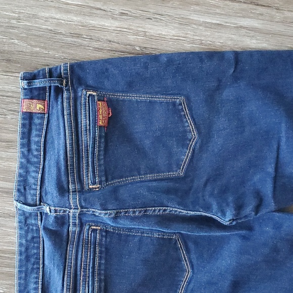 7 for all mankind Biancha button fly rinsed indigo skinny jeans - Picture 4 of 5